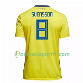 Tenue Suède Svensson 8 Domicile Coupe du monde 2018 Maillot de Foot